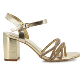 Belle High Heels Light Gold